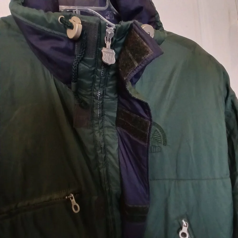 Kaelin Green Entrant GII FullBody Ski Suit Mens Medium Insulated  VTG 80s NOS